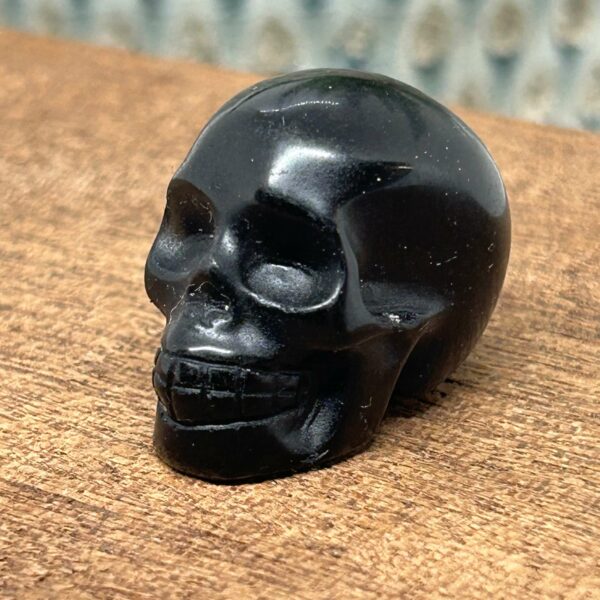 Mini Skull/Kranie Obsidian  3 cm  (35)