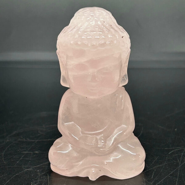 Buddha Figur Rosenkvarts