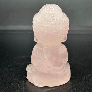 Buddha Figur Rosenkvarts