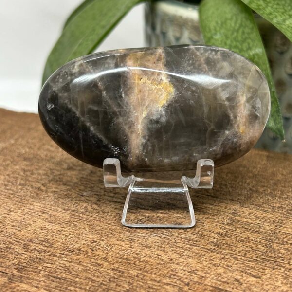 Sort Månesten palmstone