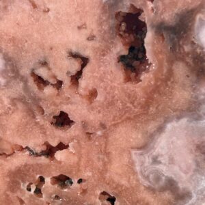 Pink Ametyst skive på metalfod