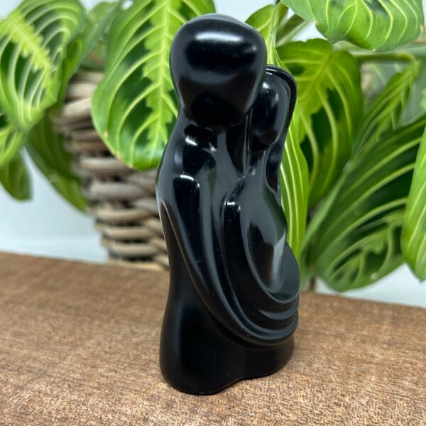 Obsidian Kærestepar Figur (9,5 cm) - Image 3