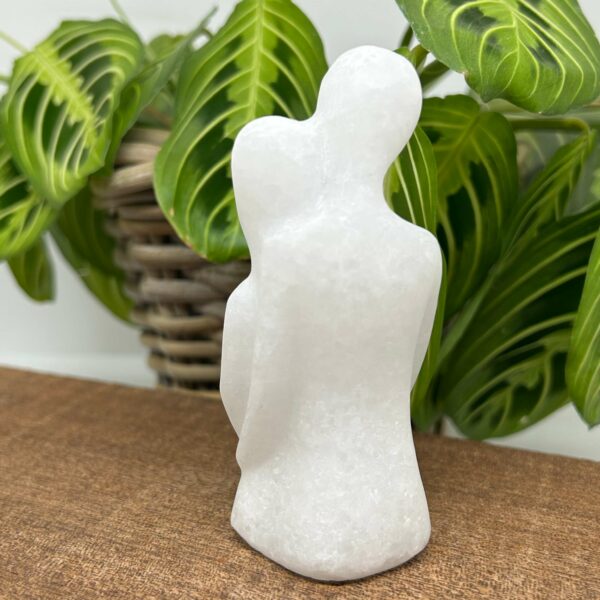 Hvid Jade Kærestepar Figur (9,5 cm) - Image 2