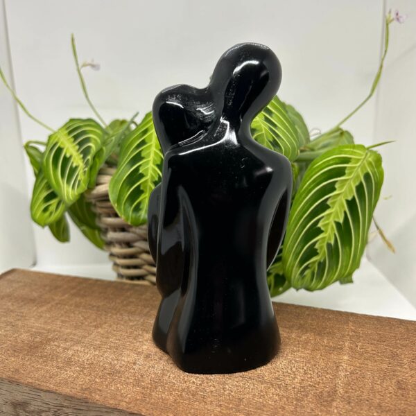 Obsidian Kærestepar Figur (14,5 cm) - Image 2