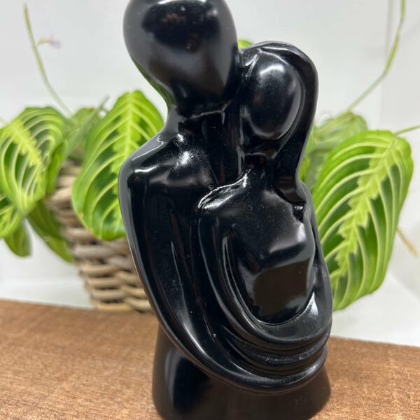 Obsidian Kærestepar Figur (14,5 cm) - Image 3