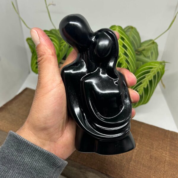 Obsidian Kærestepar Figur (14,5 cm) - Image 4