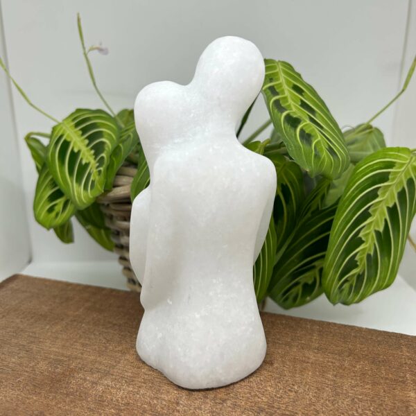 Hvid Jade Kærestepar Figur (14,5 cm) - Image 2