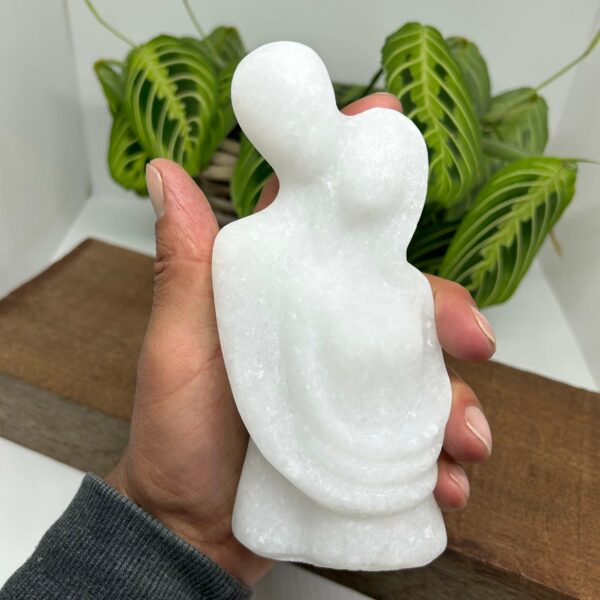 Hvid Jade Kærestepar Figur (14,5 cm) - Image 4