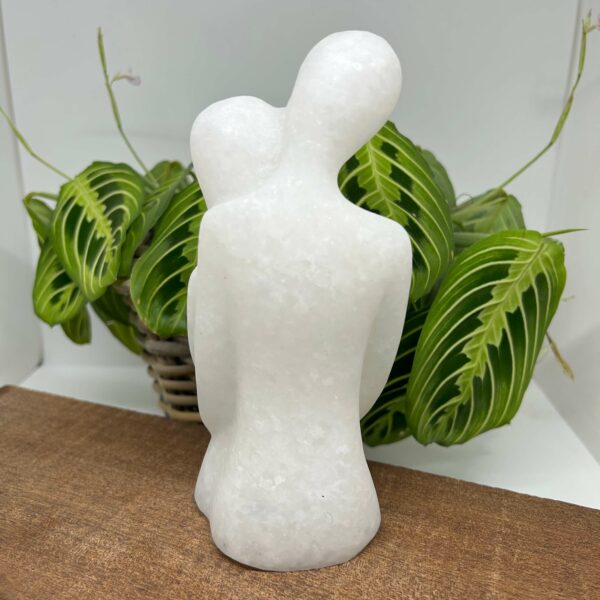 Hvid Jade Kærestepar Figur (16,5 cm) (2) - Image 2