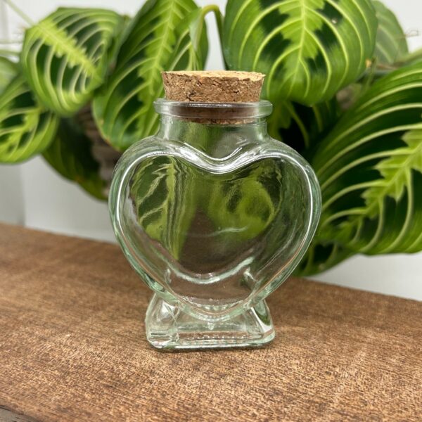 Hjerteformet opbevaringsglas