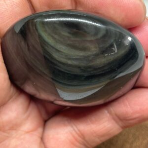 Regnbue Obsidian Palmstone
