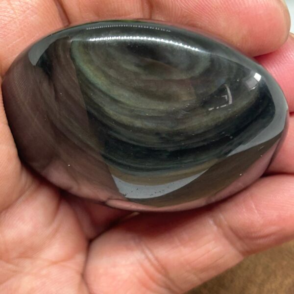 Regnbue Obsidian Palmstone