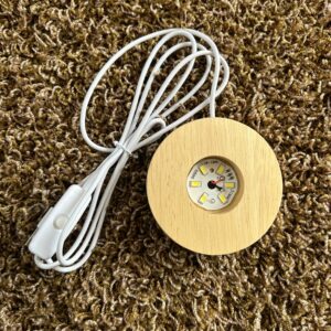 LED Lampe til Krystaller Rund