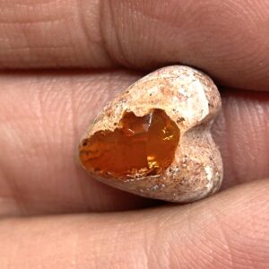 Mexicansk Cantera Ild Opal Hjerte