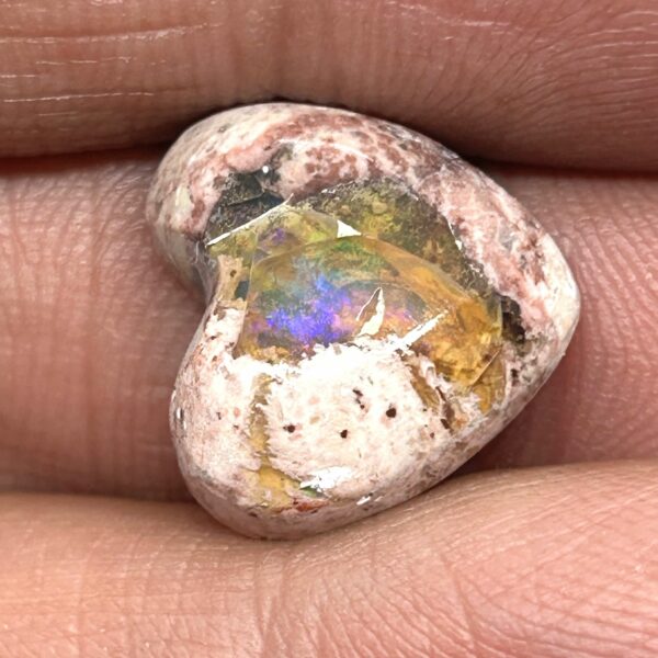 Mexicansk Cantera Ild Opal Hjerte (18) - Image 3