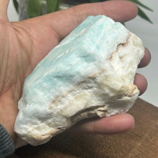 Caribisk Calsit Råstykke (35) 395g - Billede 2