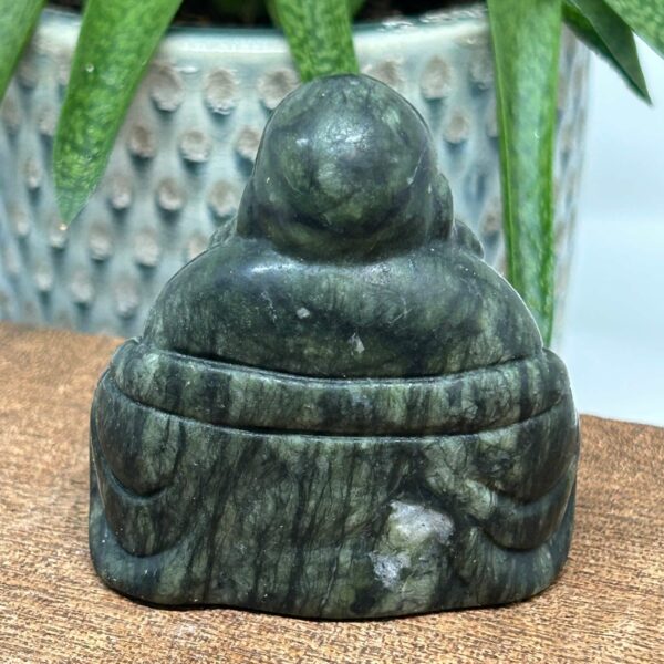 Happy Buddha Figur 6 cm Grøn Jade (13) - Billede 2