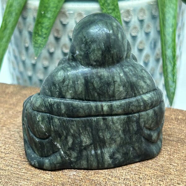 Happy Buddha Figur 6 cm Grøn Jade (14) - Billede 2
