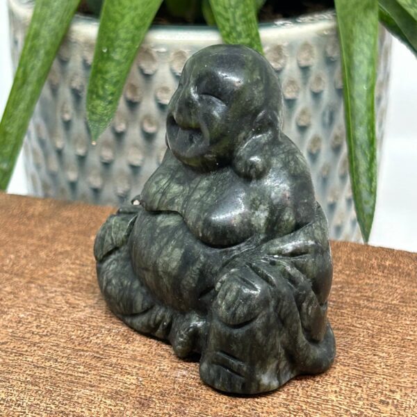 Happy Buddha Figur Grøn Jade