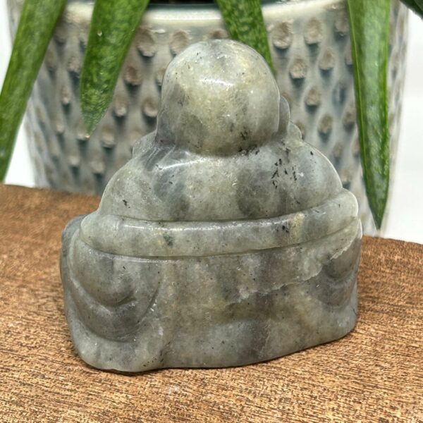 Happy Buddha Figur 6 cm Labradorit (16) - Billede 2