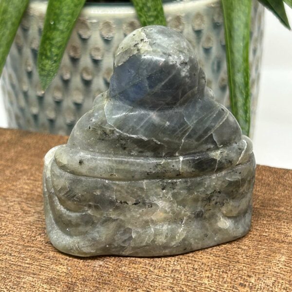 Happy Buddha Figur 6 cm Labradorit (17) - Billede 2