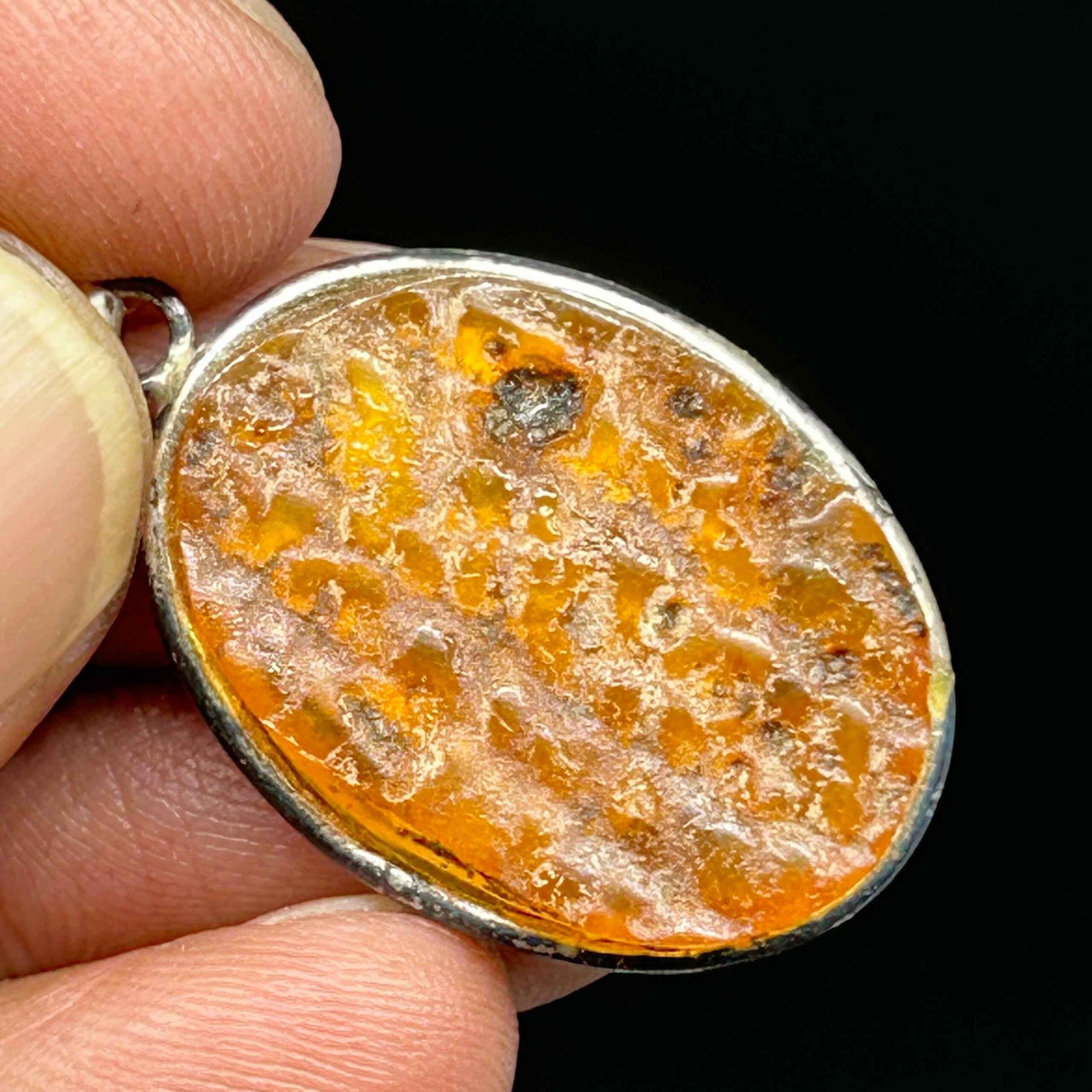 Rav Smykkevedhæng Poleret Dansk (17) - Billede 3