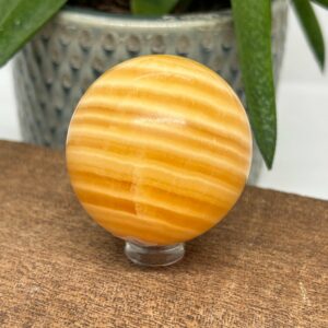 Orange Calsit AA Kugle