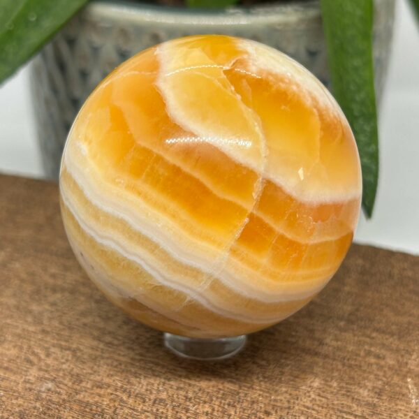 Orange Calsit AA Kugle
