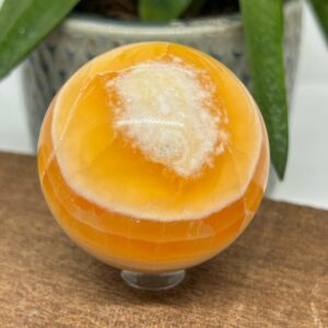 Orange Calsit AA Kugle