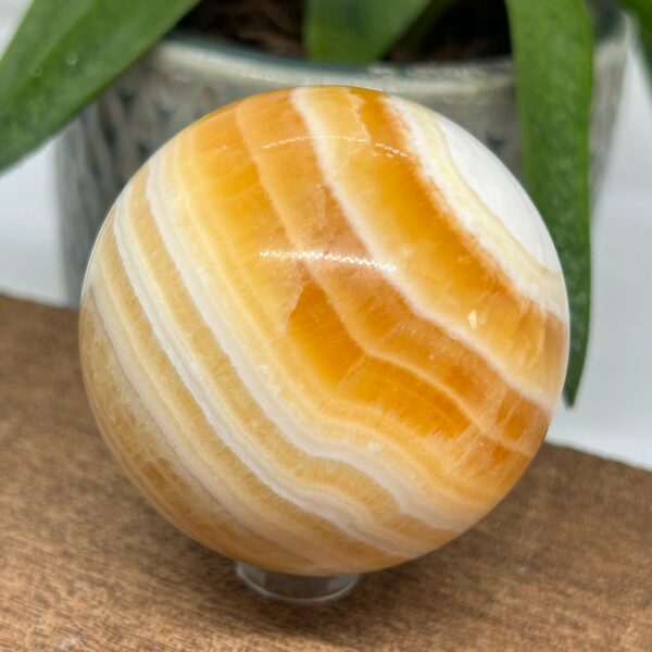 Orange Calsit AA Kugle