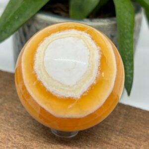 Orange Calsit AA Kugle