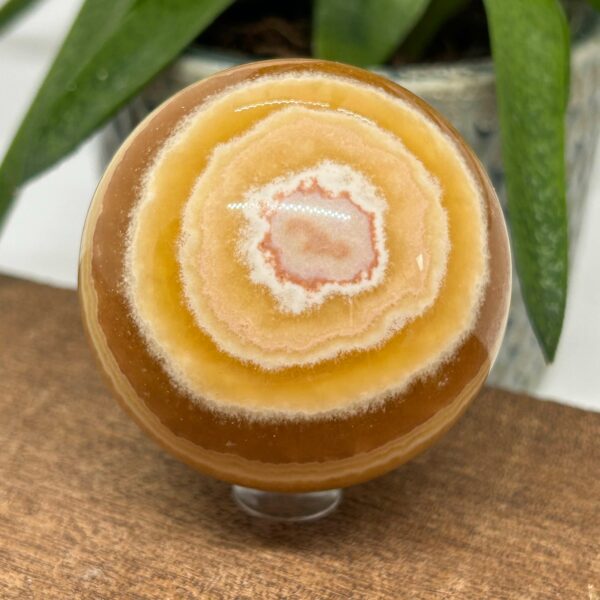 Orange Calsit AA Kugle