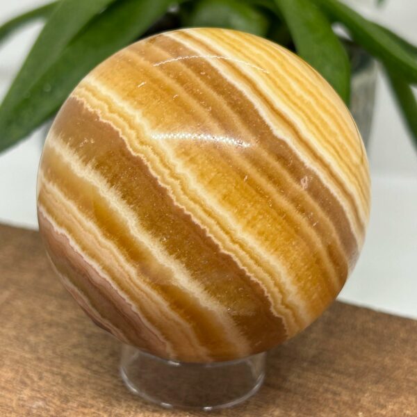 Orange Calsit AA Kugle