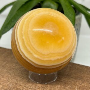 Orange Calsit AA Kugle