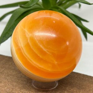 Orange Calsit AA Kugle
