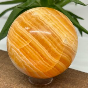 Orange Calsit AA Kugle