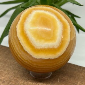 Orange Calsit AA Kugle