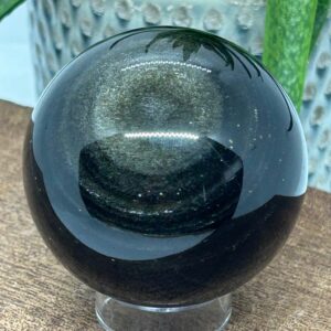 Obsidian Guld Kugle