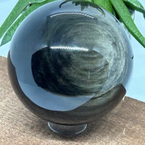 Obsidian Guld Kugle