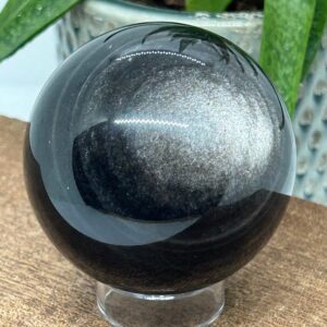Obsidian Sølv Kugle
