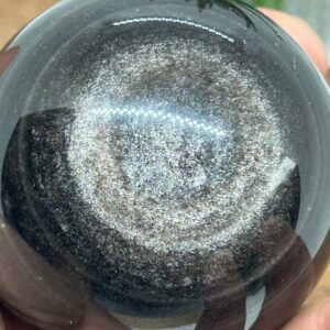 Obsidian Sølv Kugle
