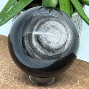 Obsidian Sølv Kugle