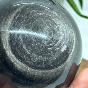 Obsidian Sølv Kugle