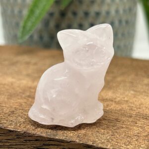 Kat Siddende Rosenkvarts