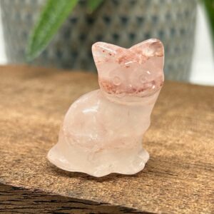 Kat Siddende Hæmatit Kvarts