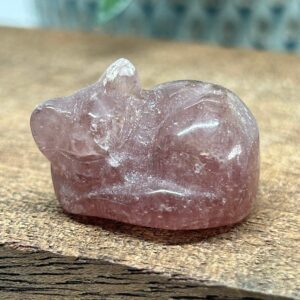 Kat Liggende Jordbærkvarts