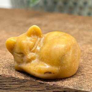 Kat Liggende Gul Jaspis