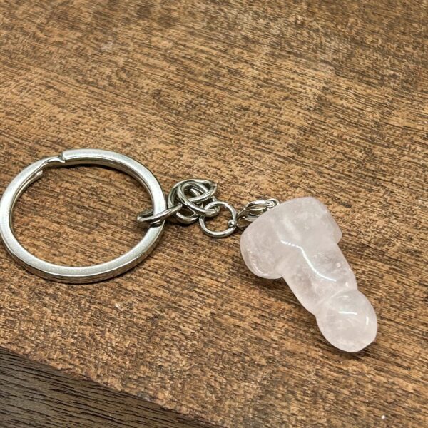 Nøglering Penis/Lingam Rosenkvarts