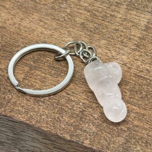 Nøglering Penis/Lingam Rosenkvarts