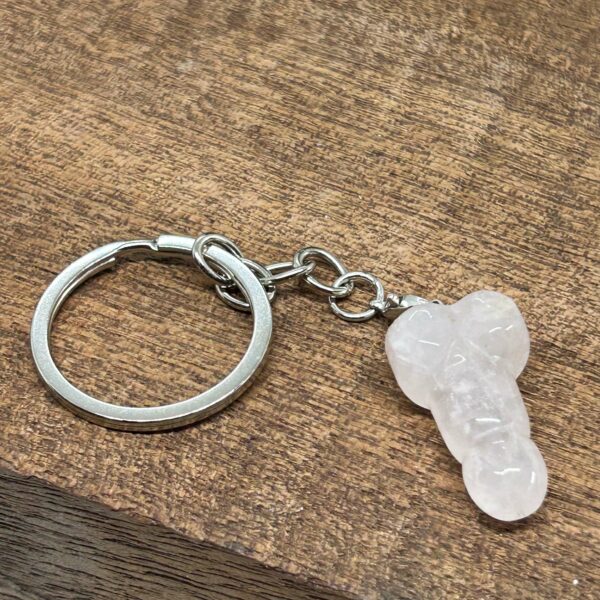 Nøglering Penis/Lingam Rosenkvarts